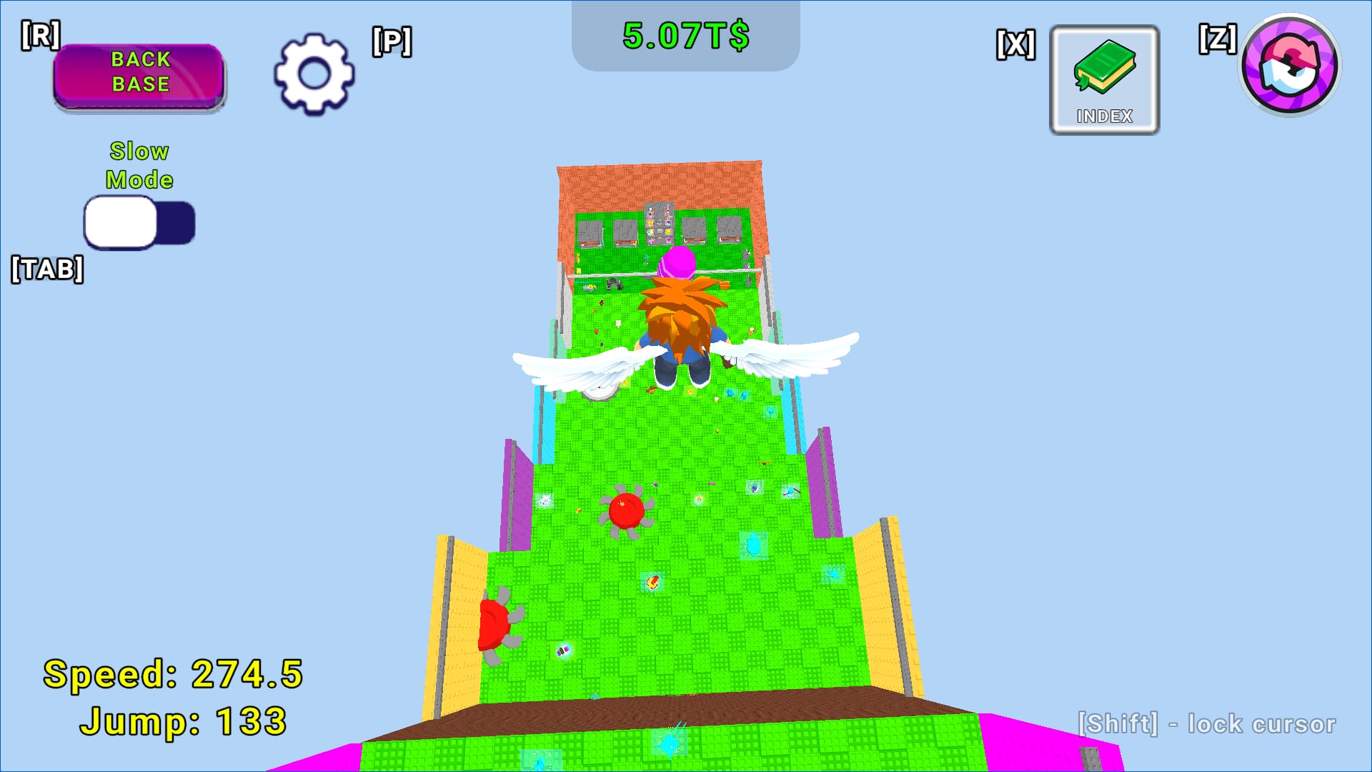 Jump And Run For Brainrot — climbing the tower to reach a higher tier of rarer Brainrot